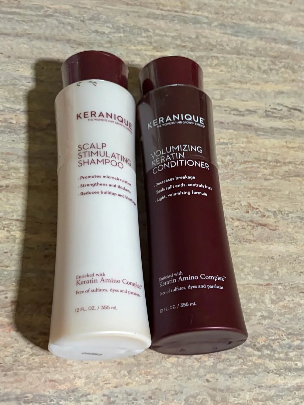 Keranique Scalp Stimulating Shampoo & Volumizing Keratin Conditioner Set